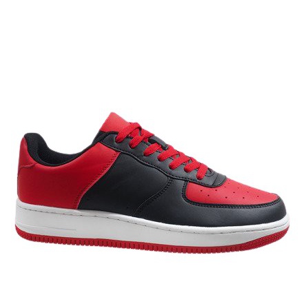 Pantofi sport negri Air Force negru roșu multicolor
