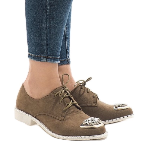 Slip verde cu paiete L155 bej