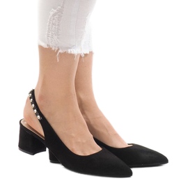 Pompe negre pe stiletto FM98502-2 negru Pompe negre pe stiletto FM98502-2 negru