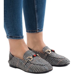 Mocasini de balerină YJX003 negri negru