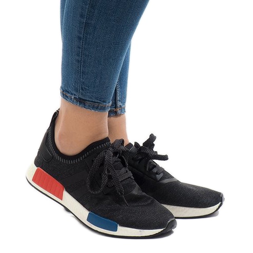 Pantofi sport negri MD01B-5 negru