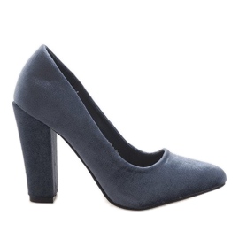 Pompe din velur gri pe stâlpul 91603-1