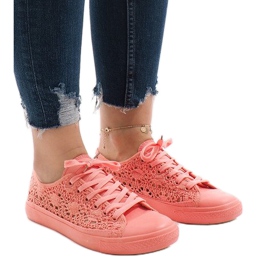 Adidași din dantelă roz RL-673 Adidași din dantelă roz RL-673