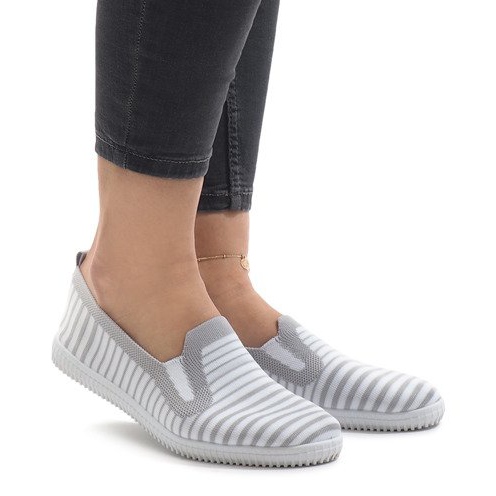 Adidași cu dungi gri XJ-2909