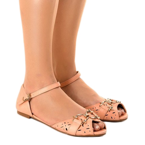 Sandale roz cu cataramă GF-180