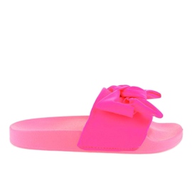 Papuci roz neon cu arc MU-6 Papuci roz neon cu arc MU-6