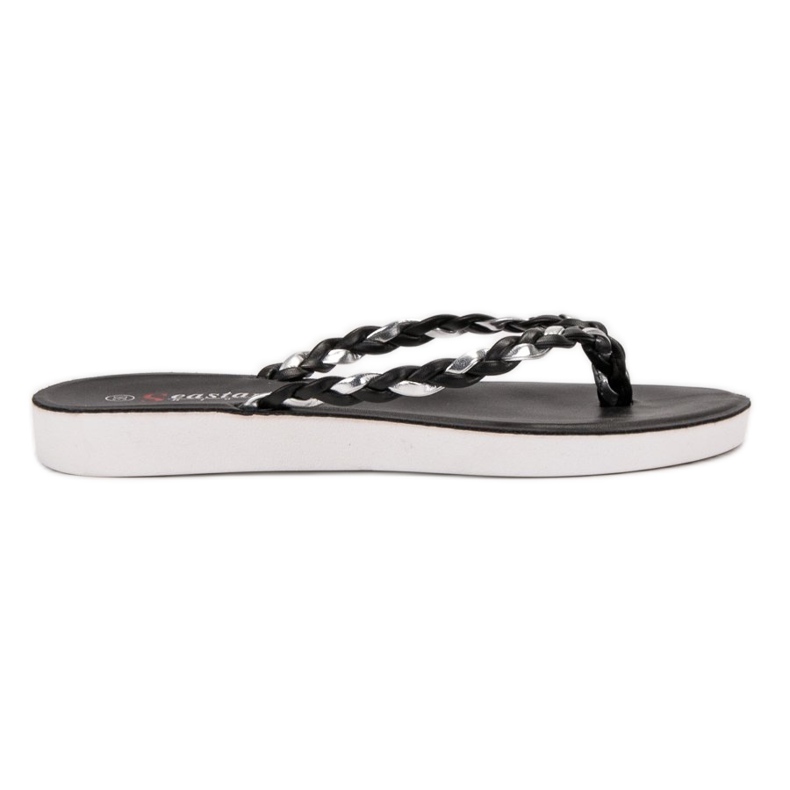 Seastar Flip-flops negre împletite negru