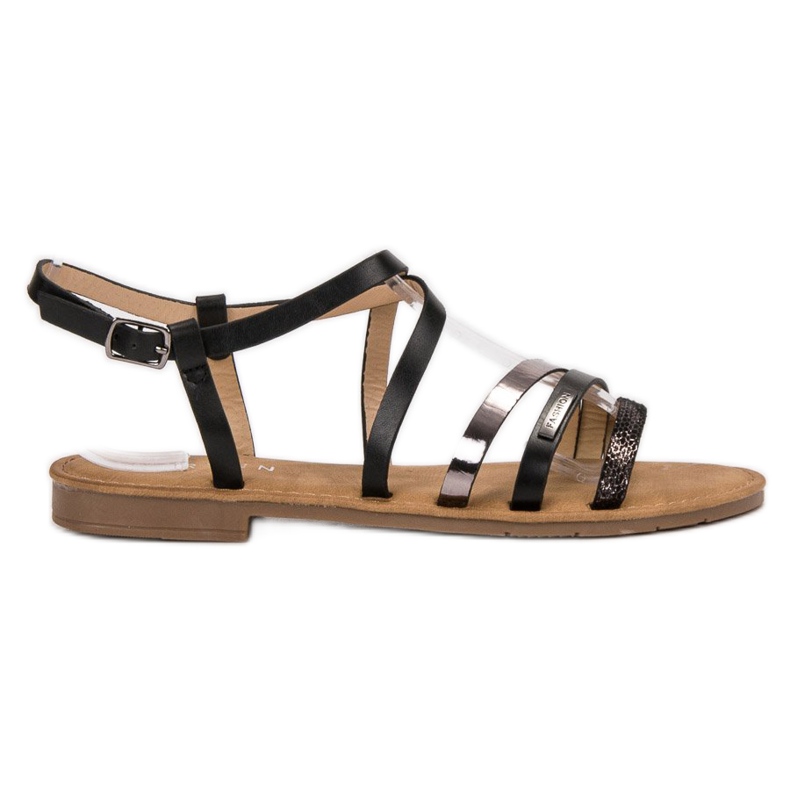 Erynn Sandale negre casual negru