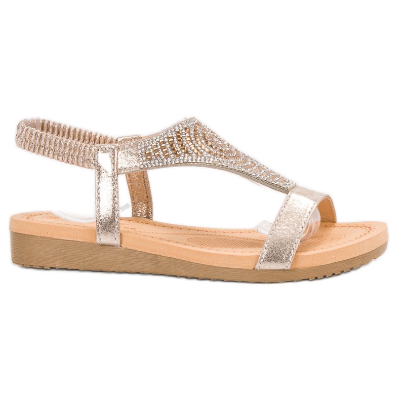 Top Shoes Sandale aurii elegante de aur