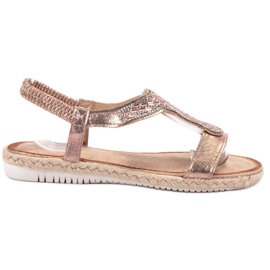 Emaks Espadrile Slip On Sandals roz Emaks Espadrile Slip On Sandals roz