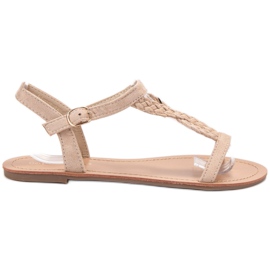 Ch. Creation Sandale din piele intoarsa maro Ch. Creation Sandale din piele intoarsa maro