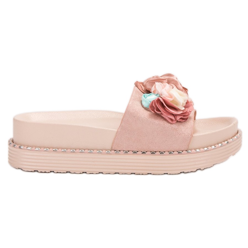 Bello Star Papuci pe platformă roz