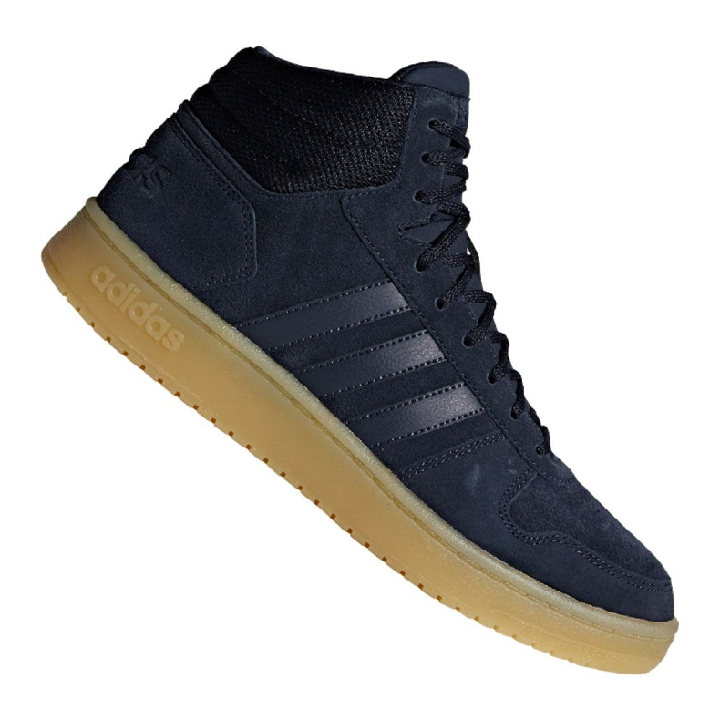 Încălțăminte de baschet adidas Hoops 2.0 Mid M F34798 albastru marin albastru marin