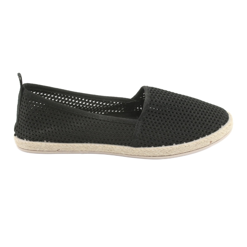 Espadrile cu plasă neagră JX1029 Negru