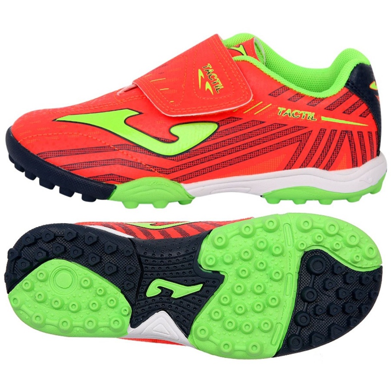 Ghete de fotbal Joma Tactil 907 Tf Jr TACW.907.TF multicolor roșu