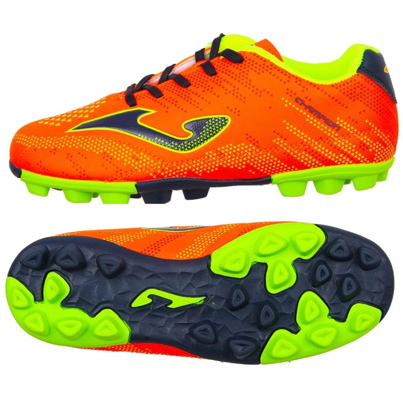 Ghete de fotbal Joma Champion Jr 908 Fg CHAJW.908.24 multicolor portocale