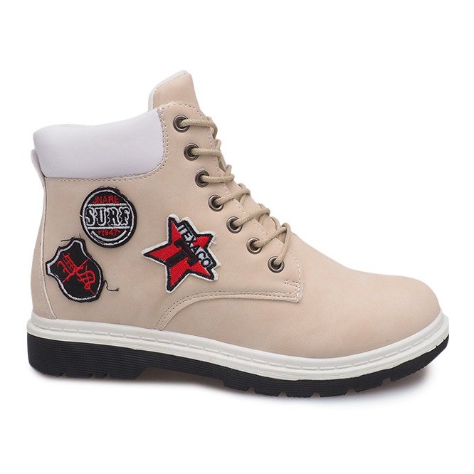 Cizme izolate din lemn SJ1679-5 Bej