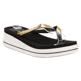 SHELOVET Flip-flops cu pană negru SHELOVET Flip-flops cu pană negru