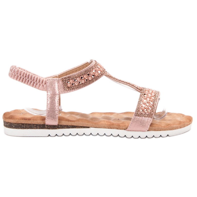 Emaks Sandale pentru femei decorate roz