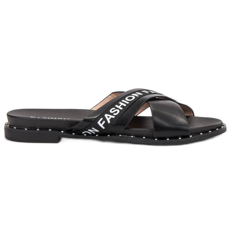 SHELOVET Papuci de modă negri negru