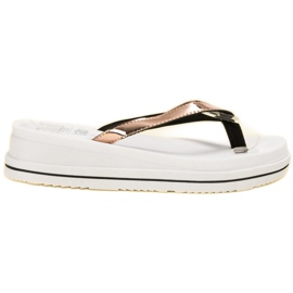 SHELOVET Flip-flops cu pană galben SHELOVET Flip-flops cu pană galben