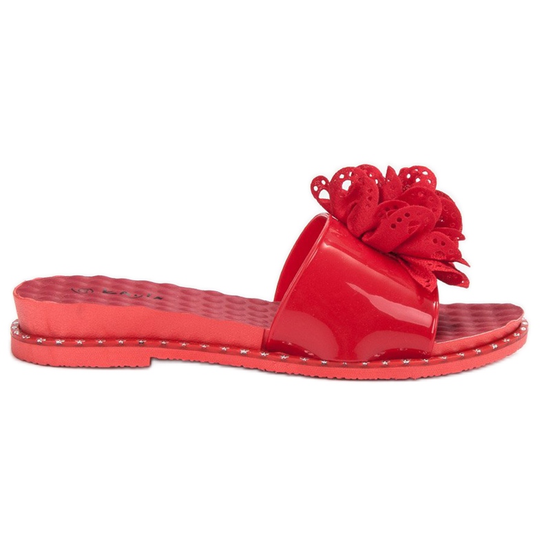 Kayla Flip Flops din cauciuc roșu