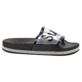 Bona Flip-flops transparente negru