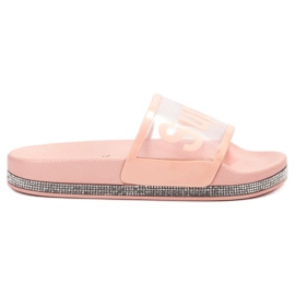 Bona Flip-flops transparente roz