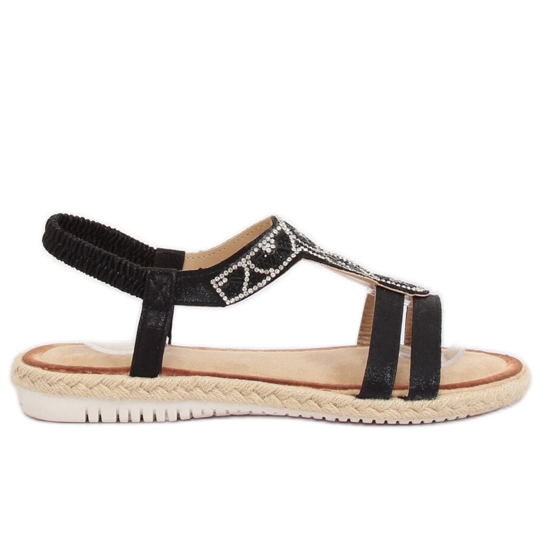Sandale espadrile negre CO-78 Negre negru