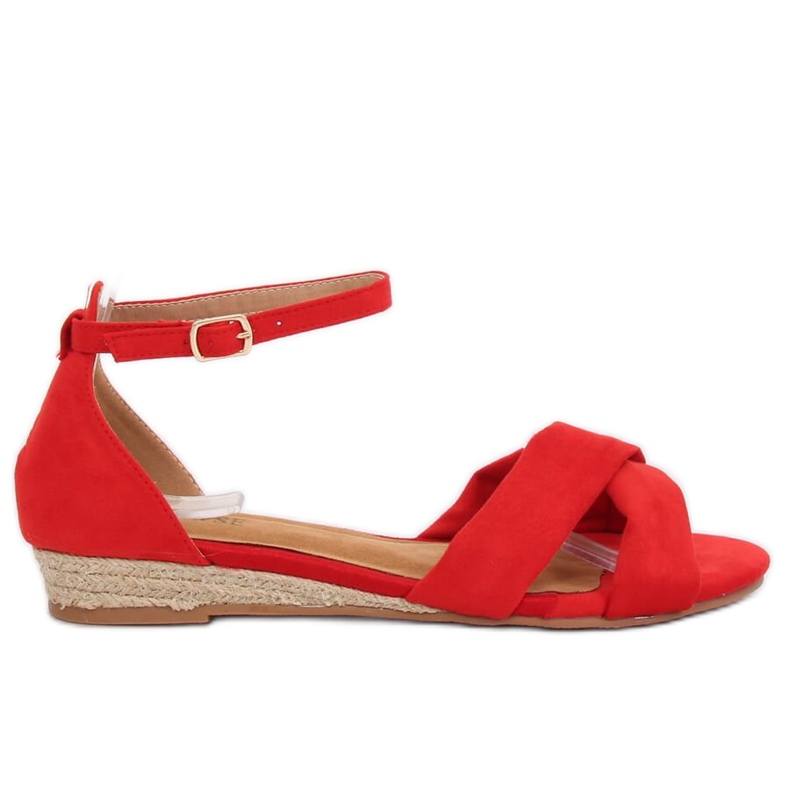 Sandale espadrile roșu 9R121 Roșu