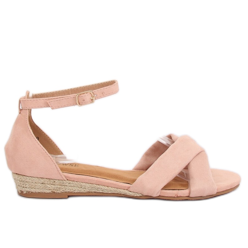 Sandale espadrile roz 9R121 Roz