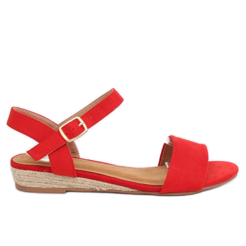 Sandale espadrile roșu 9R73 Roșu