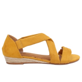 Sandale espadrile galbene 9R72 Galbene