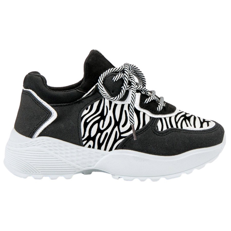 SHELOVET Adidași la modă cu imprimeu Zebra alb negru