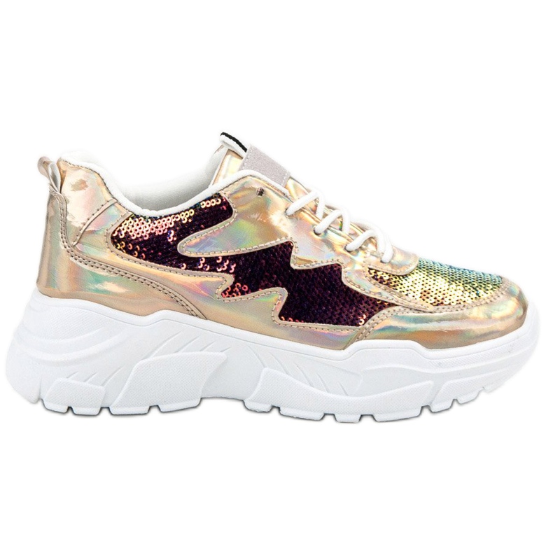 SHELOVET Tenisi Aurii Cu Paiete de aur