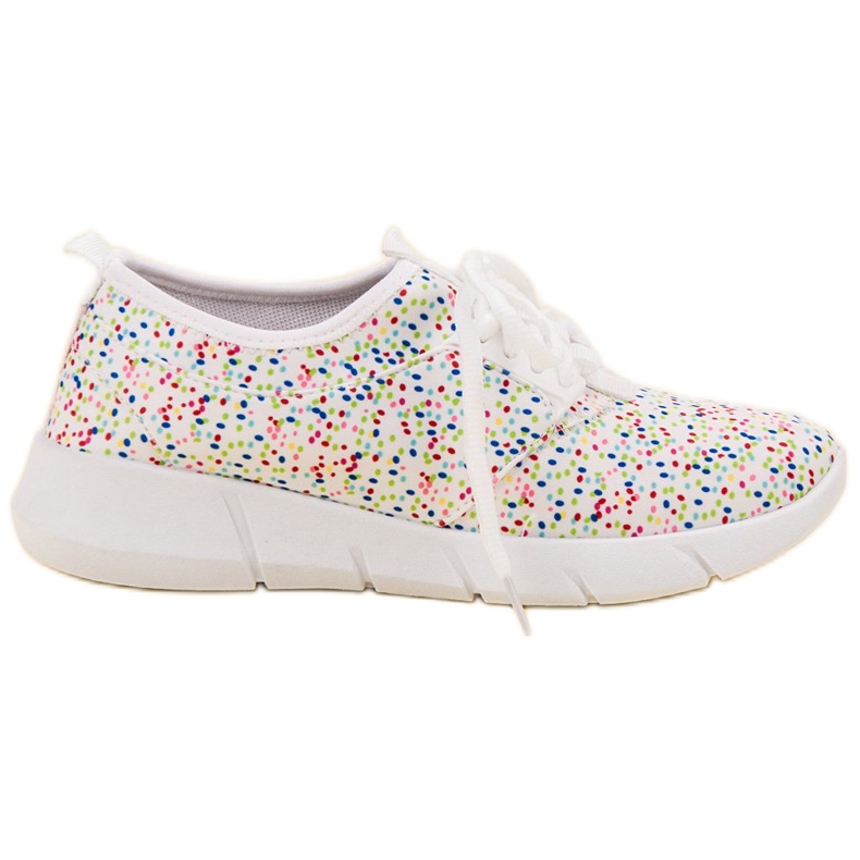 Bona Încălțăminte sport cu buline alb