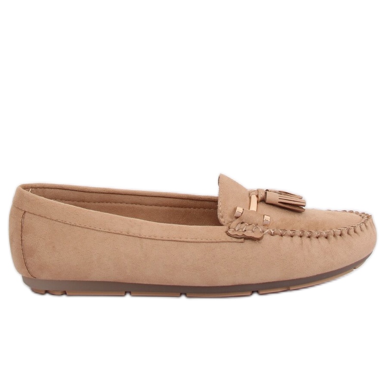 Mocasini dama bej L7183 Kaki