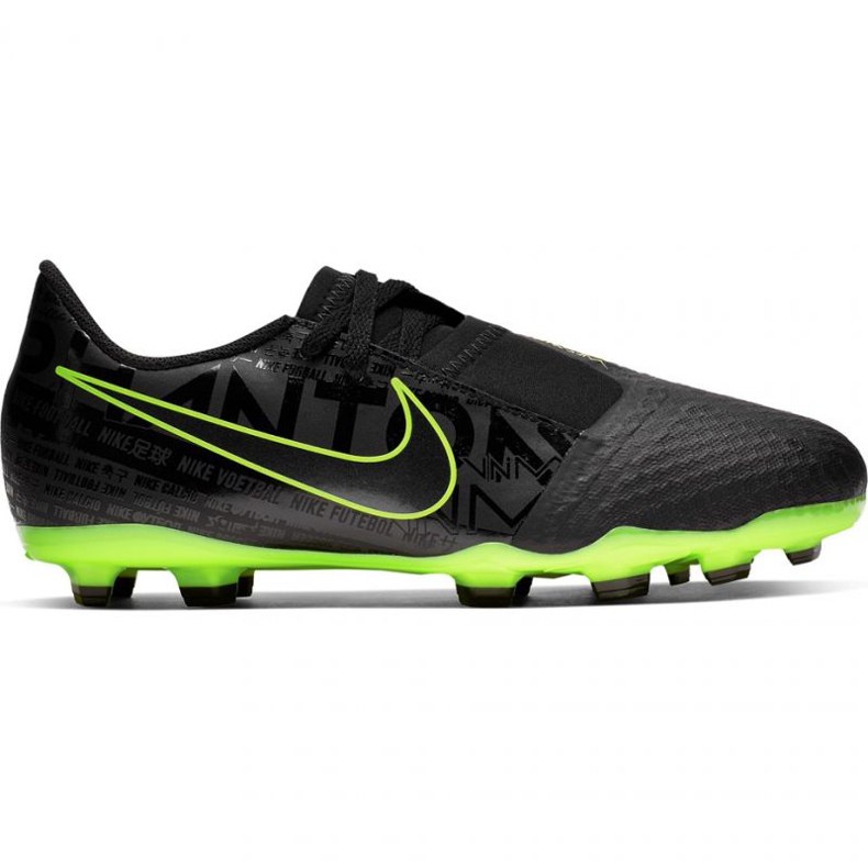 Pantofi de fotbal Nike Phantom Venom Academy Fg Jr AO0362 007 negru - verde multicolor