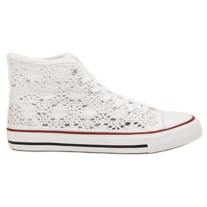 Renda Adidași din dantelă alb Renda Adidași din dantelă alb