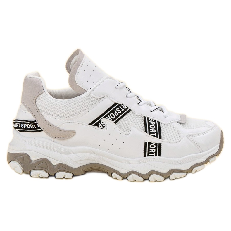 SHELOVET Adidași albi gri