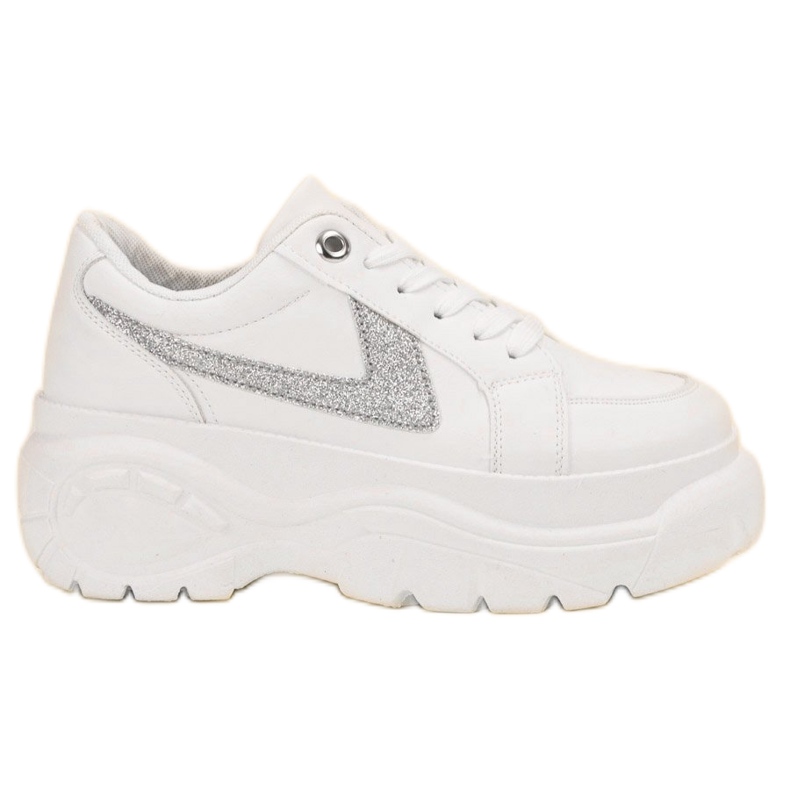 SHELOVET Adidași albi pe platformă