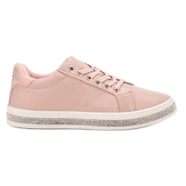 SDS Pantofi sport cu zirconiu cubic roz SDS Pantofi sport cu zirconiu cubic roz
