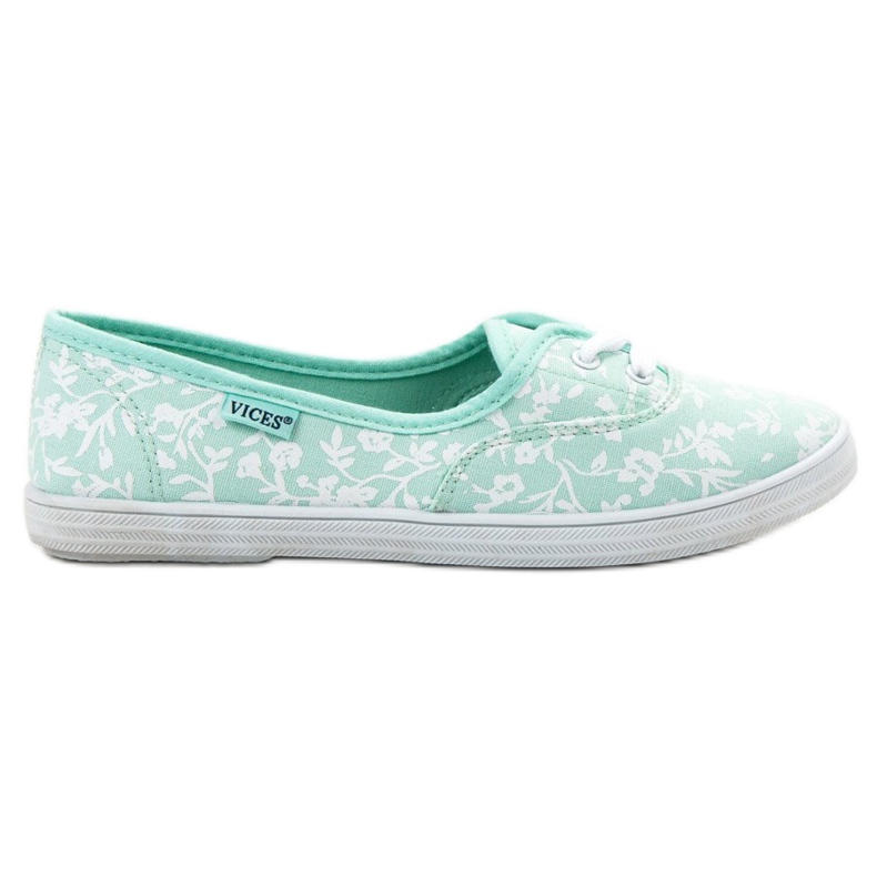 Adidași cu model VICES alb verde
