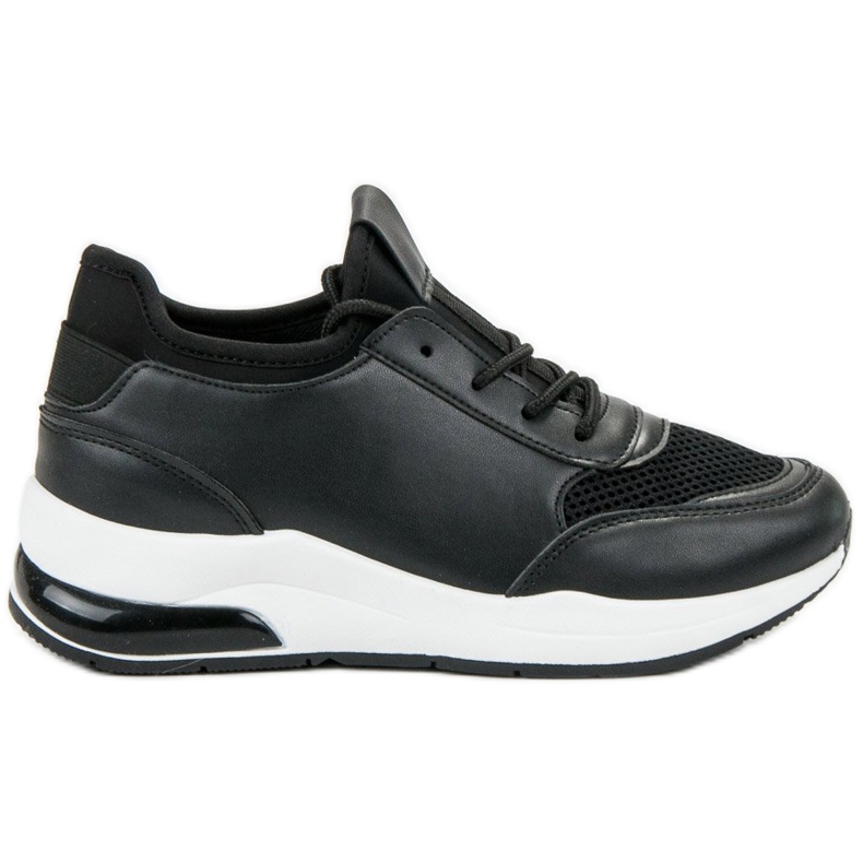 Ideal Shoes Pantofi sport pentru femei negru