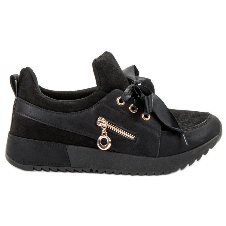 SHELOVET Pantofi din brocart negru