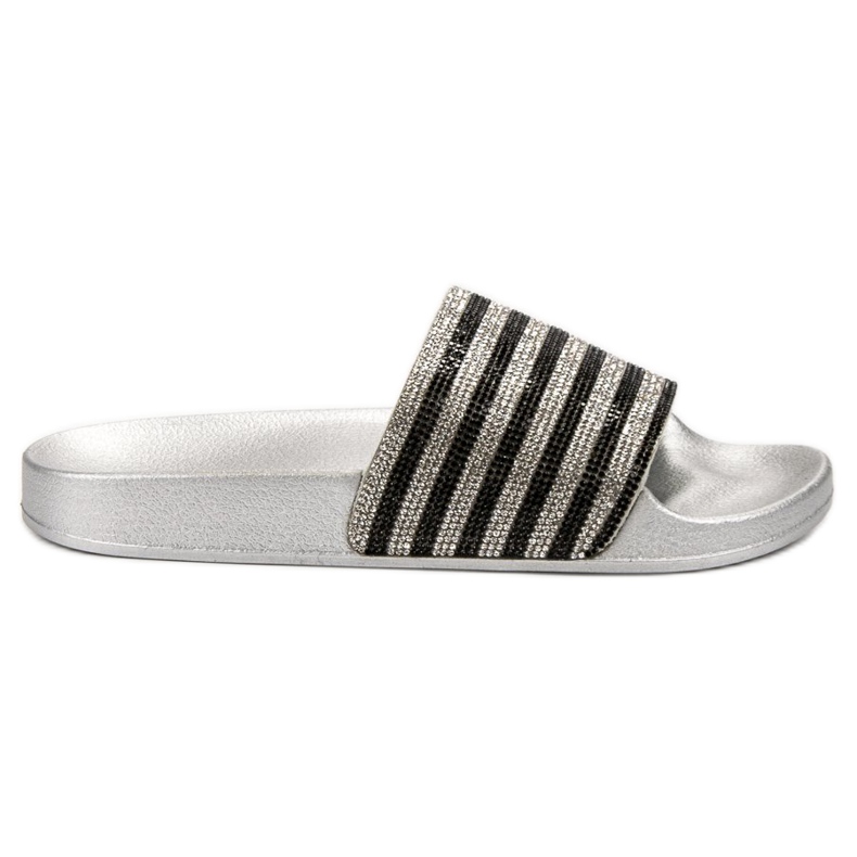 SHELOVET Papuci de cauciuc negru gri