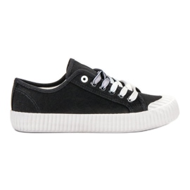 SHELOVET Adidași negri negru SHELOVET Adidași negri negru