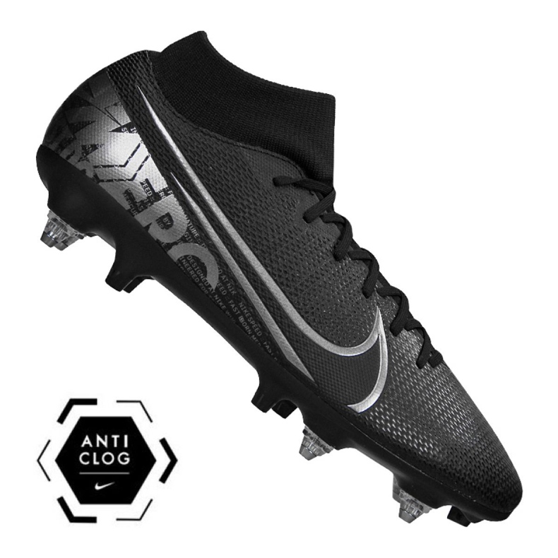 Pantofi de fotbal Nike Superfly 7 Academy SG-Pro Ac M BQ9141-001 negru negru Pantofi de fotbal Nike Superfly 7 Academy SG-Pro Ac M BQ9141-001 negru negru