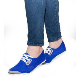 Lycra CC8518 Adidași cu șiret albastru
