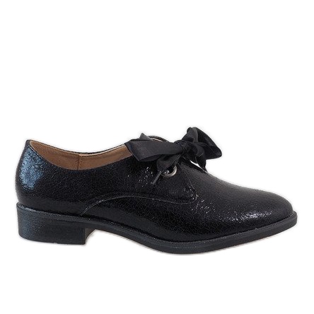 Pantofi negri cu lacuri L7100 negru
